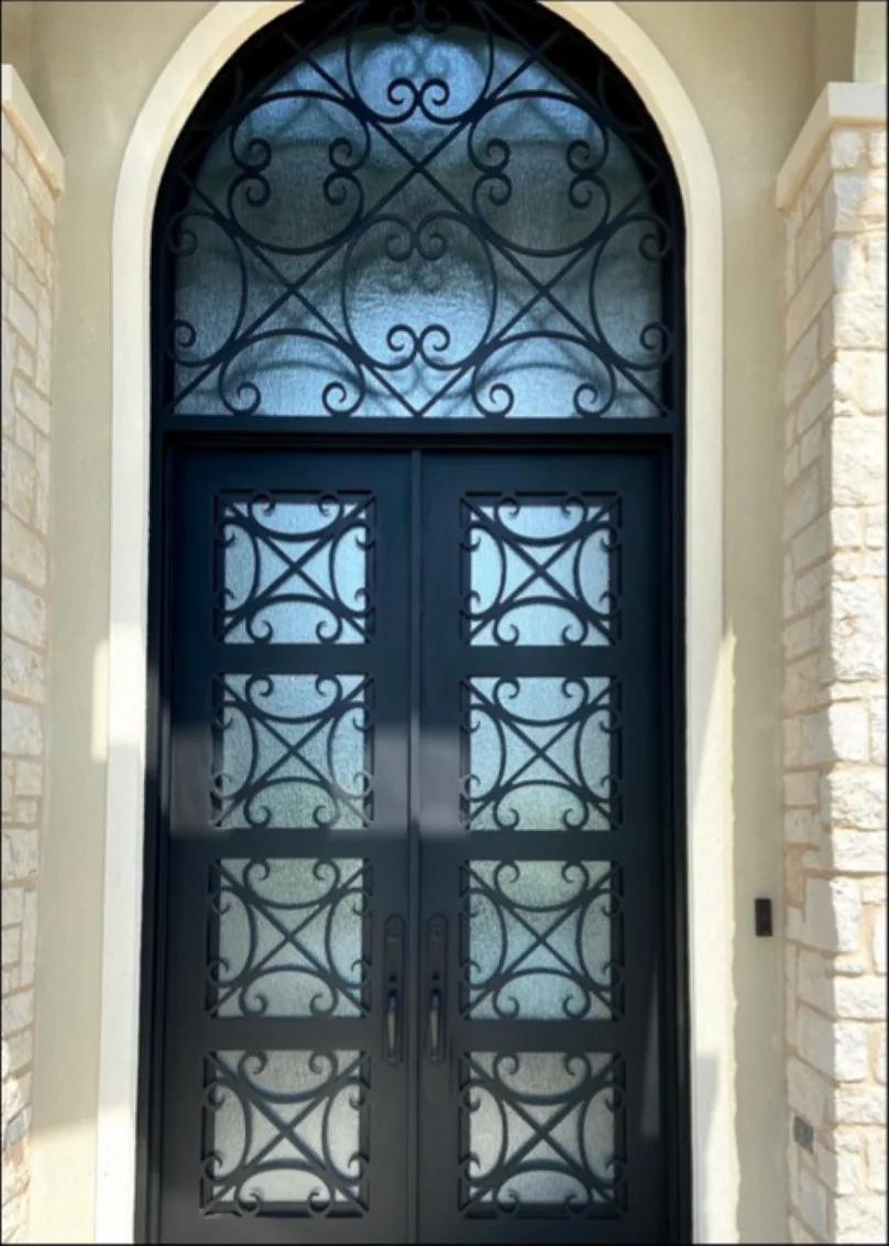 Cut and forged in Cleburne — ASKCL custom iron door