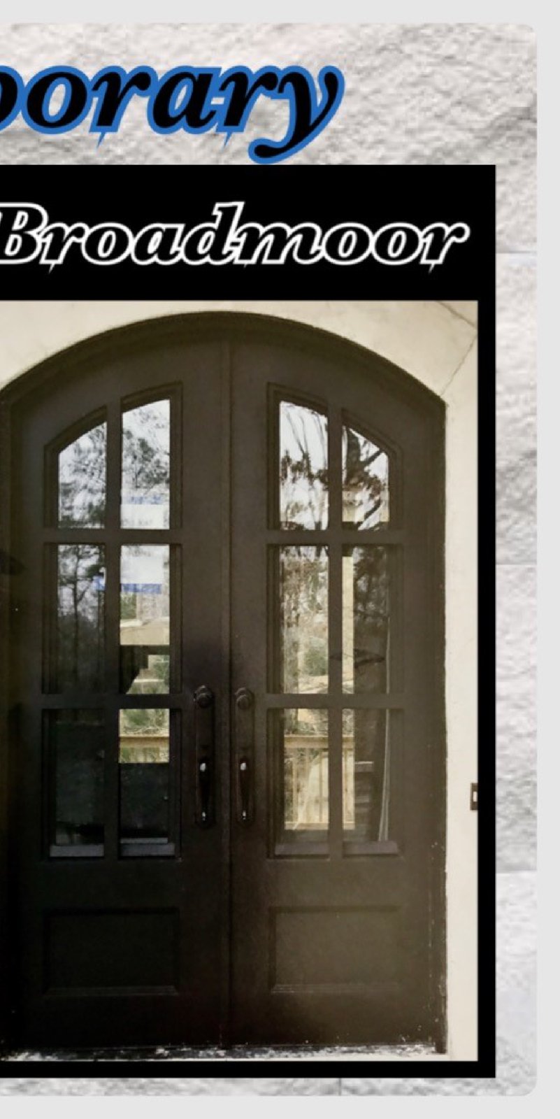 Broadmoor custom iron door — Contemporary collection by ASKCL Iron Doors