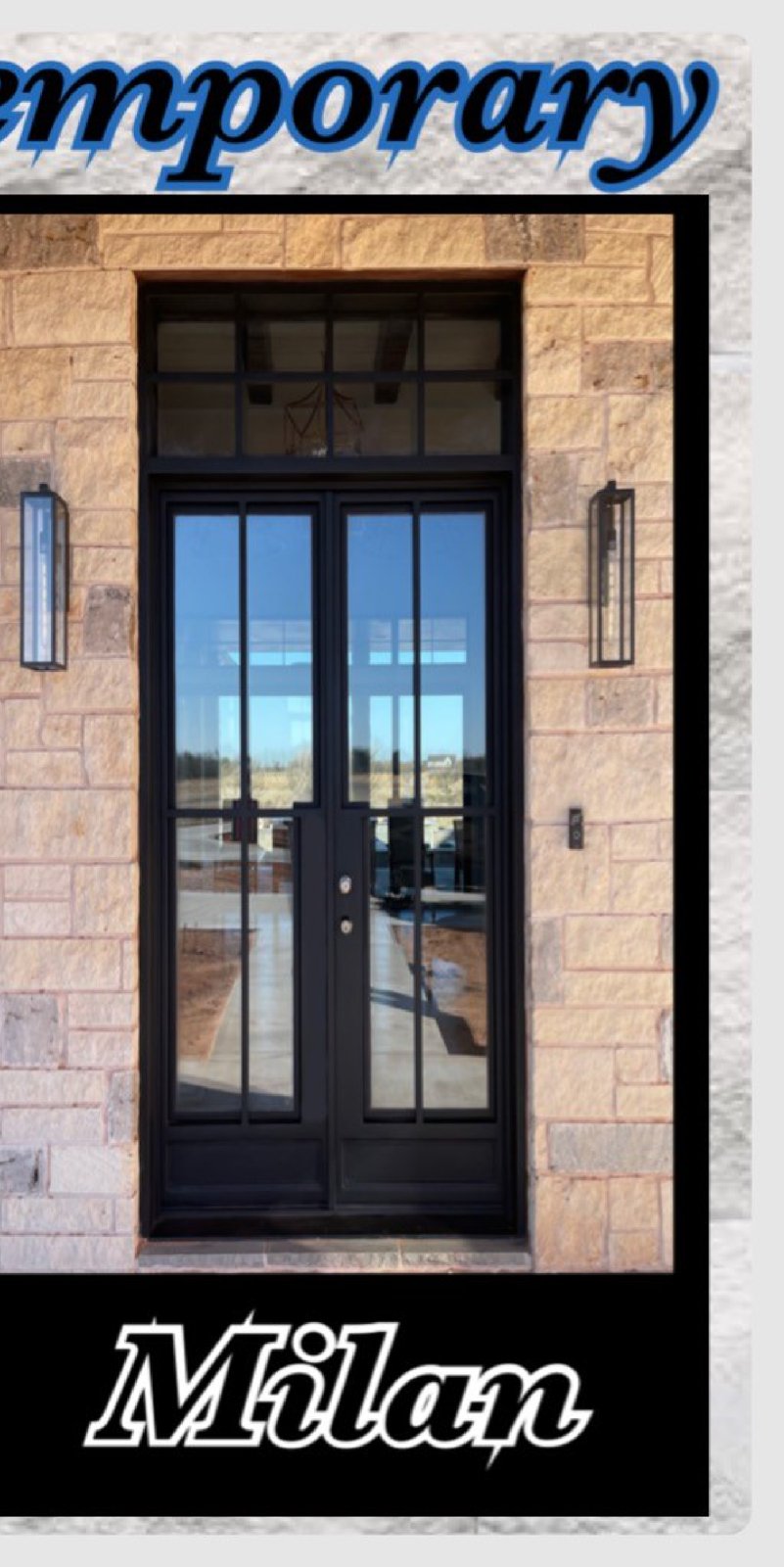 Milan custom iron door — Contemporary collection by ASKCL Iron Doors