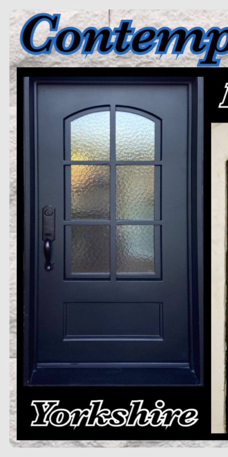 Yorkshire custom iron door — Contemporary collection by ASKCL Iron Doors