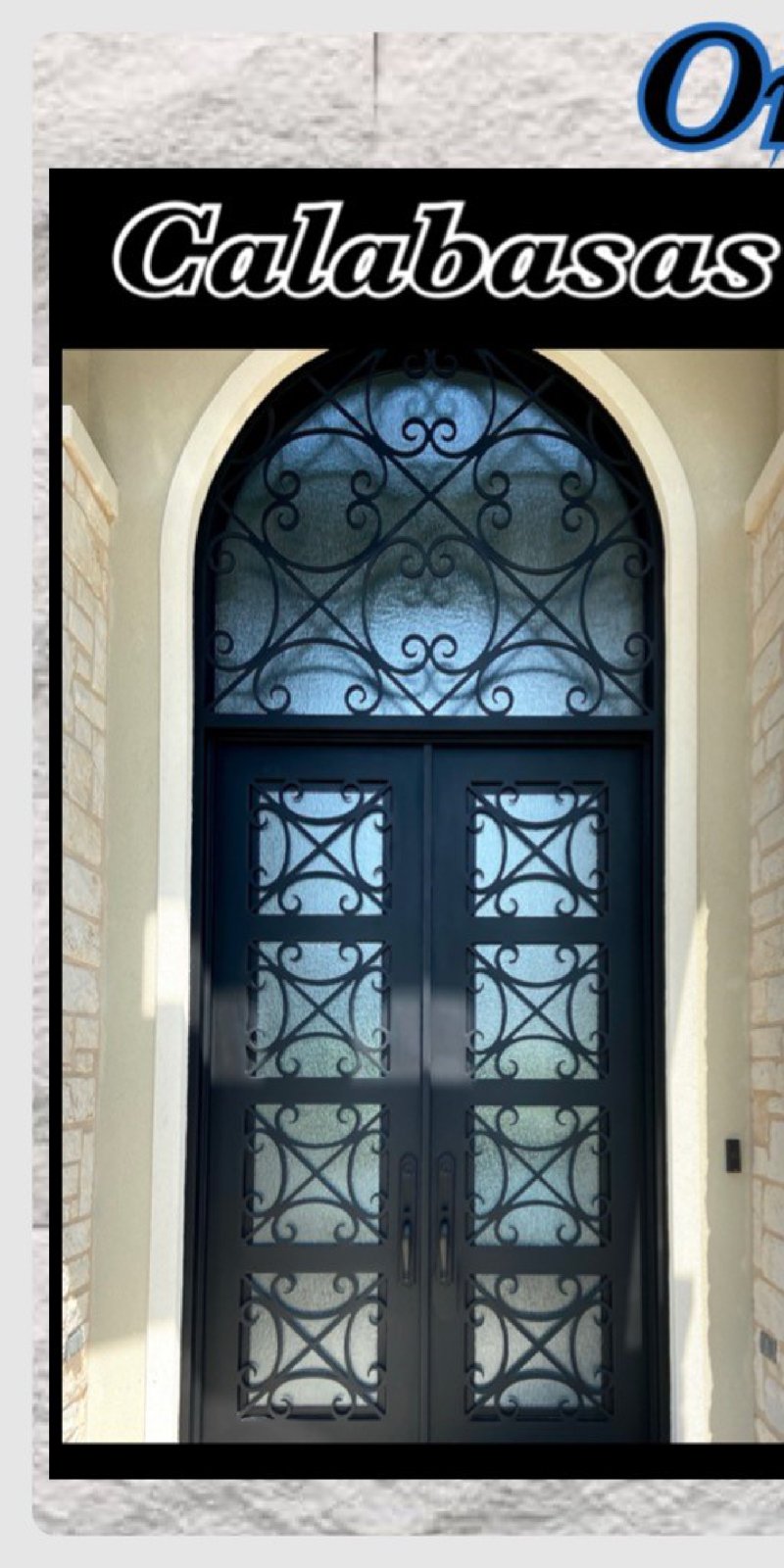 Calabasas custom iron door — Ornamental collection by ASKCL Iron Doors