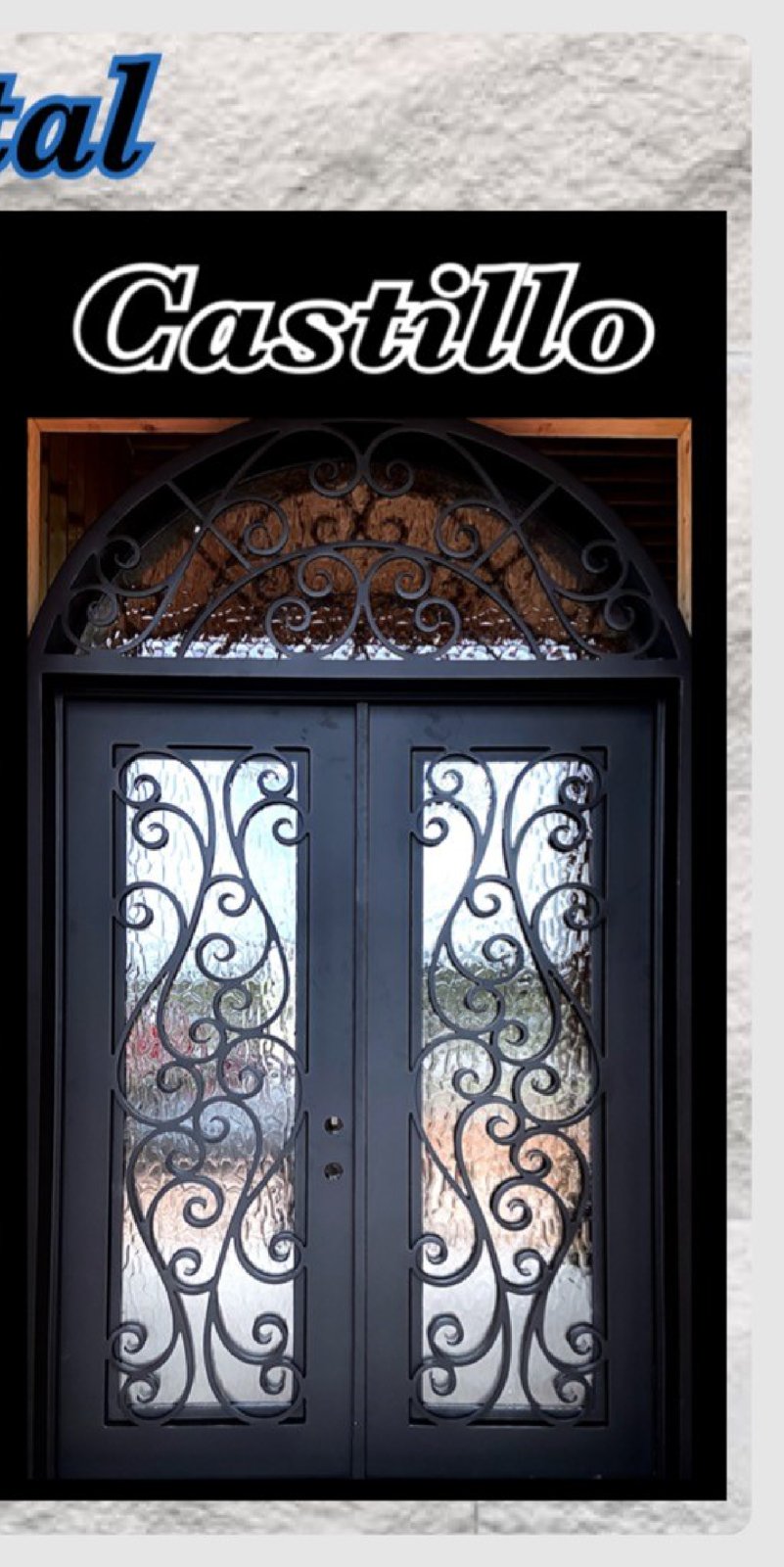 Castillo custom iron door — Ornamental collection by ASKCL Iron Doors