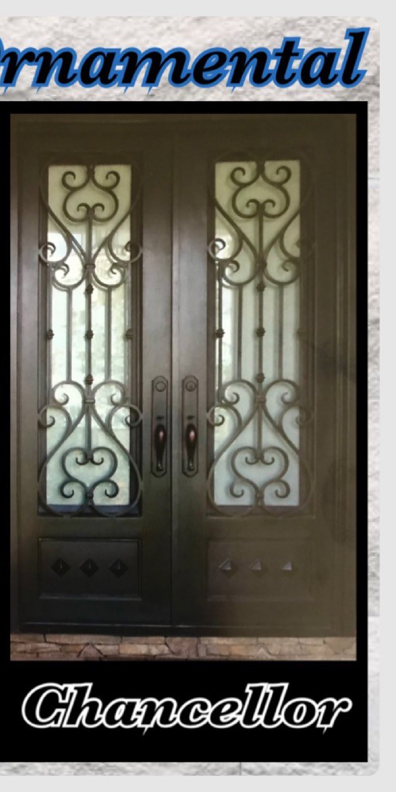 Chancellor custom iron door — Ornamental collection by ASKCL Iron Doors