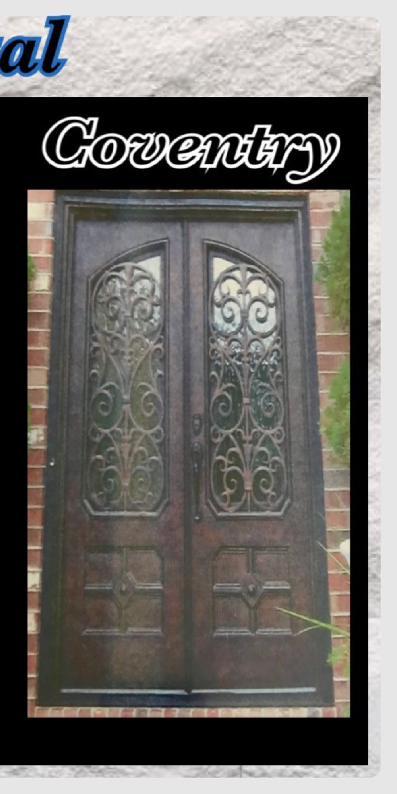 Coventry custom iron door — Ornamental collection by ASKCL Iron Doors