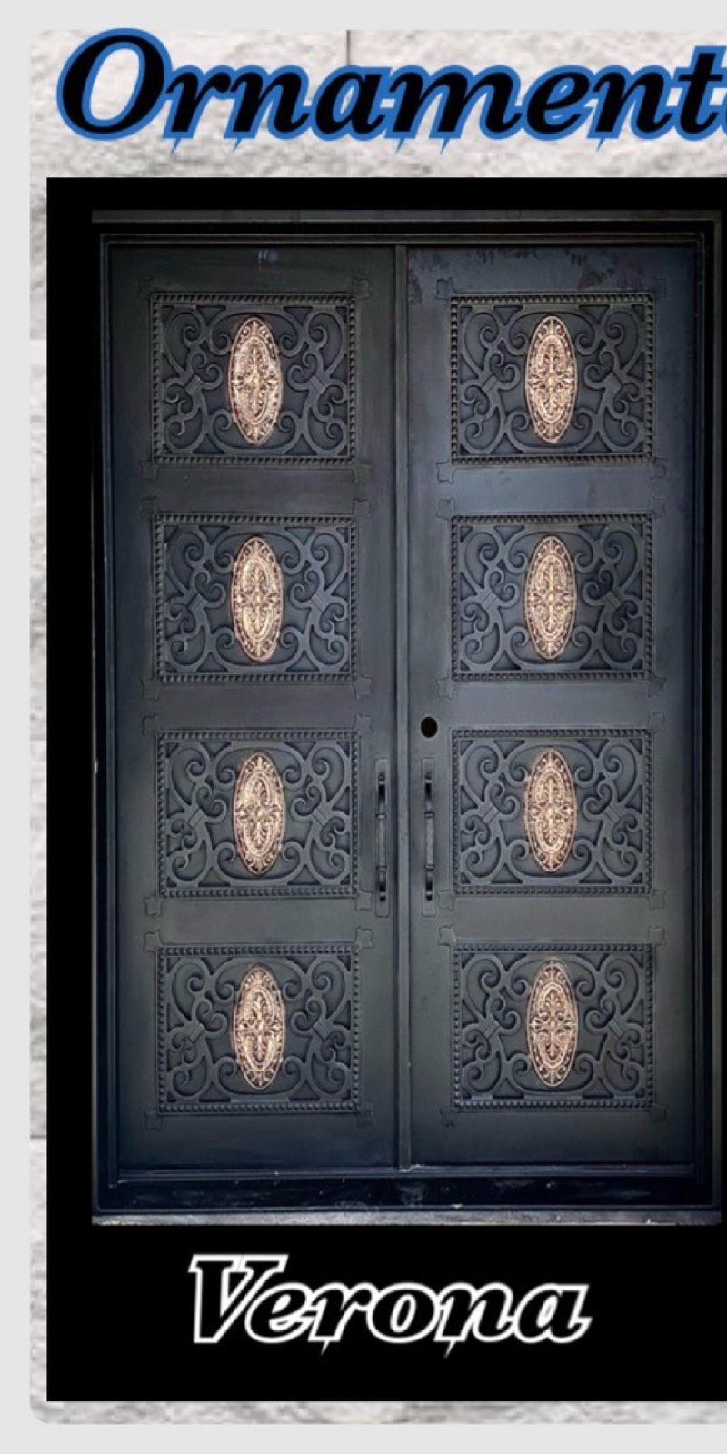 Verona custom iron door — Ornamental collection by ASKCL Iron Doors