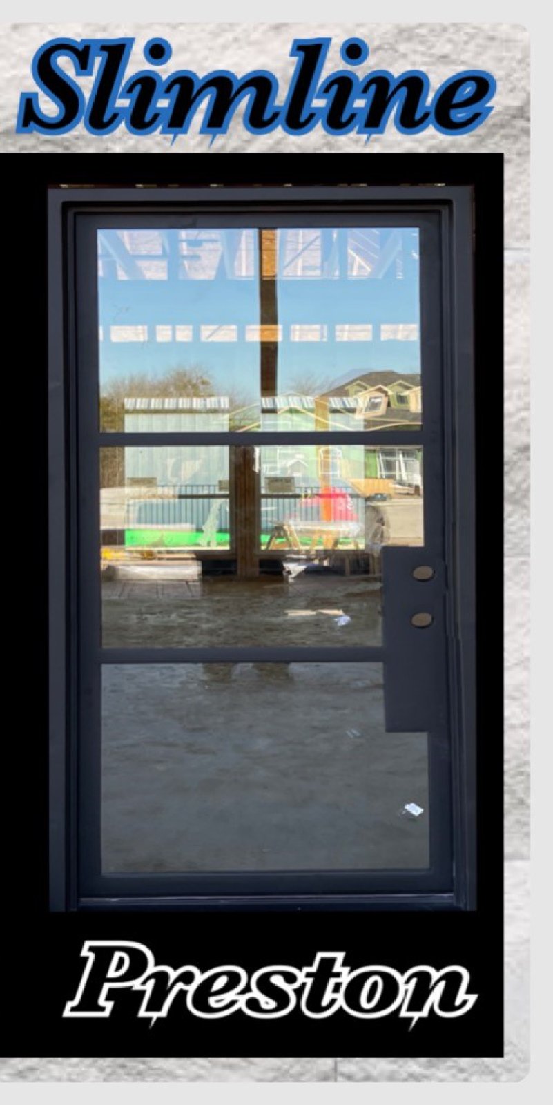 Preston custom iron door — Slimline collection by ASKCL Iron Doors